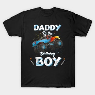 Daddy Of The Birthday Boy Monster Truck Bday Men Dad Papa T-Shirt